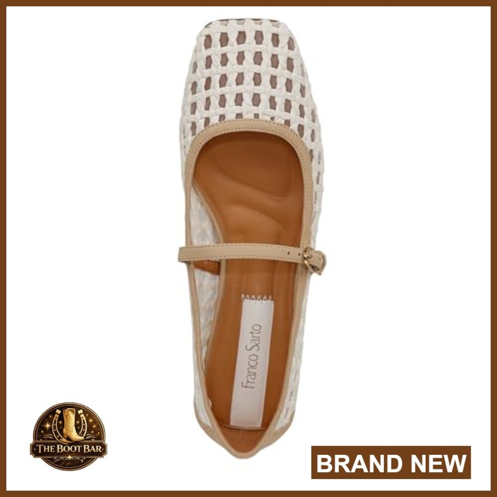 Platform Ballet Flats with Adjustable Buckle Ankl… - image 5